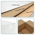 thumbnail image 6 of 25 pack 10x6x4 inch Shipping Boxes – White Corrugated Gift Boxes for Small Business & Party Packaging, 6 of 7
