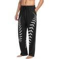 thumbnail image 4 of Top-kevin Multi- Baseball Pajama Pants for Men PJs Bottoms Sleepwear Lounge Pants with Pockets, 4 of 13