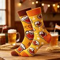 thumbnail image 2 of Levmjia Crew Socks Women Beer Printed Mid Calf Socks Soft Breathable Fashion Socks Casual Socks Party Holiday Daily Outdoor Street Wear, 2 of 5