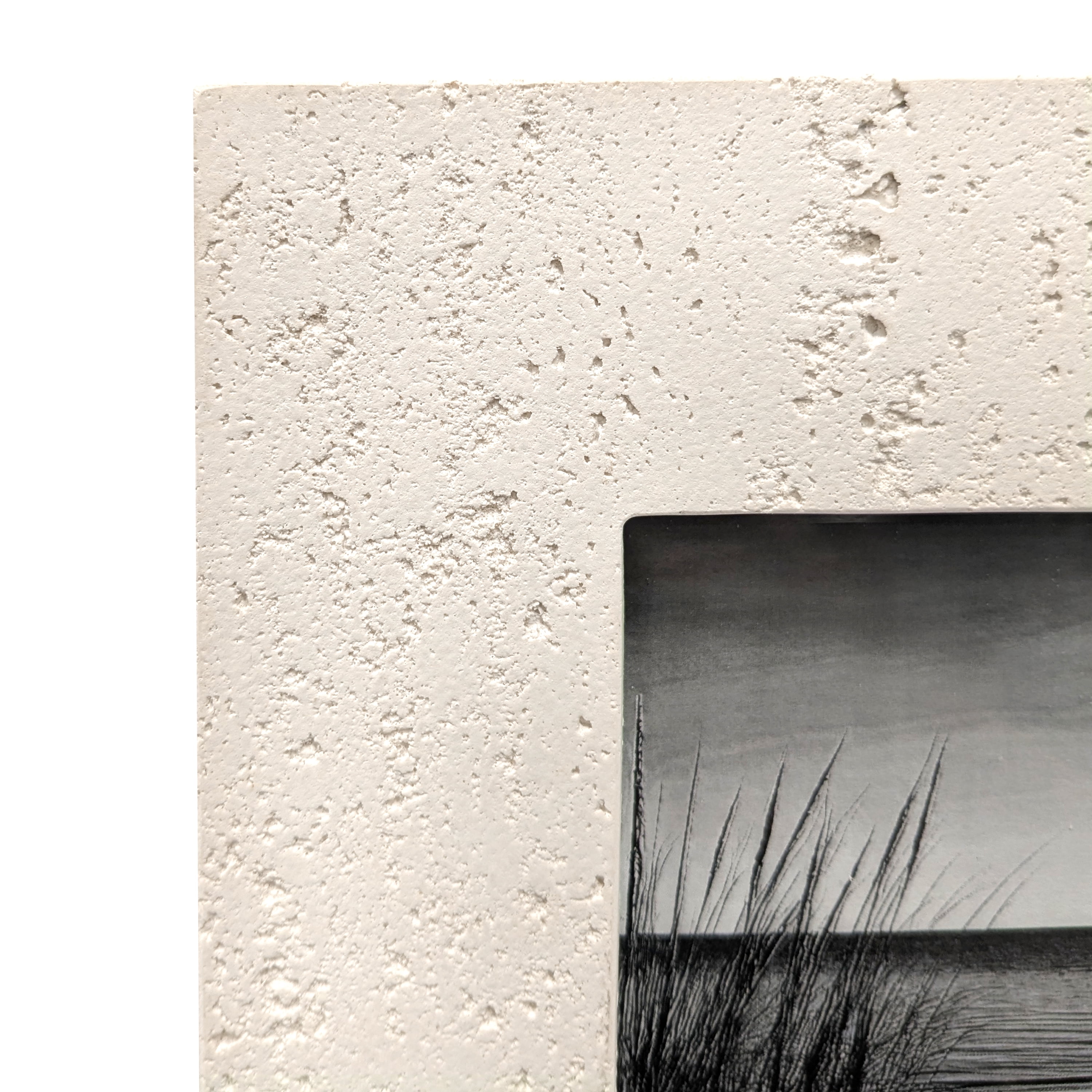 Bradley & Ballard - 4x6 inch Wide Sandstone Finsh Oval Photo Opening Tabletop & Wall Photo Frame