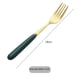 thumbnail image 4 of Cuchillo y tenedor creativos de acero inoxidable y cerámica, cuchara de café, cuchillo y tenedor para pastel de luna, tenedor de fruta verde oscuro, cuchillo y tenedor para carne, cuchara, 4 of 5