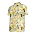 thumbnail image 2 of Vsdgher Animal Tree Print Men's Short Sleeve Stretch Polo Shirt, Moisture-Wicking Performance Polo Shirt, 2 of 8