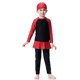 thumbnail image 1 of Traje de baño de manga larga para niñas, traje de baño para niños, 2 uds., conjunto de traje de baño para nadar (negro, 100cm), 1 of 5