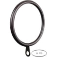 thumbnail image 2 of MERIVILLE Curtain Rings with Eyelets, Set of 14, 1.5" Inner Diameter, Fits Up to 1 1/4" Rod, Oil-Rubbed Bronze, 2 of 2