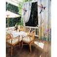 thumbnail image 5 of nqOlkjepod Outdoor Curtains for Patio Waterproof, Spring Hummingbird Floral Outdoor Privacy Panels Grommet, Farmhouse Flower Botanical Blackout Outside Curtains for Porch/Cabana 54"x108", 2 Panels, 5 of 8