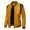 Khaki, variant on Hontri Men's Fleece Jackets & Coats Men's Autumn&Winter Solid Color Long Sleeved Stand-Up Collar Leather Jacket Black L