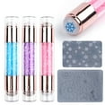Besufy Nail Art Stamper Silicone Doubleended Nail Stamper Stamping