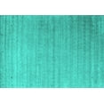 thumbnail image 1 of Ahgly Company Machine Washable Indoor Rectangle Abstract Turquoise Blue Contemporary Area Rugs, 2' x 4', 1 of 4