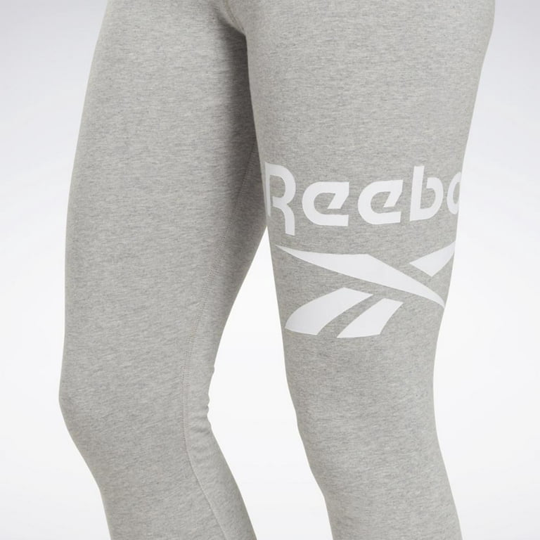 Reebok Apparel Women's Reebok Identity Big Logo Cotton Legging Reebok  Training App Women Mgreyh/White/White , M/M Reg US
