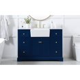 thumbnail image 2 of Elegant Decor Franklin 48" Aluminum and MDF Single Bathroom Vanity in Blue, 2 of 3