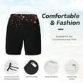 thumbnail image 5 of Lsque Mens Swim Trunks Sparkling Pink Night Sky Pattern - Bathing Suit Compression Liner - Beach Swim Shorts Swimwear - (S-3XL) - Stretch Quick Dry -Medium, 5 of 9