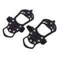thumbnail image 1 of Accesorio antideslizante para zapatos de nieve, 2 piezas / juego Crampones de 10 dientes Pinza para zapatos para escalar en hielo Dientes Crampones de dientes Cubierta para zapatos Estándares líderes en la industria, 1 of 8