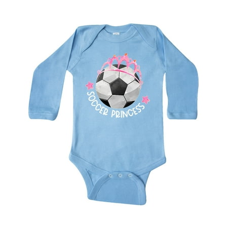 

Inktastic Soccer Princess- Tiara Gift Baby Girl Long Sleeve Bodysuit