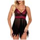 thumbnail image 1 of Lencería sexy para mujer Encaje con cuello en V Camis Bowknot Malla Tentación Babydoll Ropa interior Ropa de dormir Camisón Fridja nalpqowj41186, 1 of 7