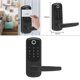 thumbnail image 1 of Cerradura inteligente, pantalla táctil, cerradura de puerta de sin llave, aplicación compartida de cerradura de puerta electrónica digital par Negro Macarena bloqueo inteligente de huellas dactilares, 1 of 8