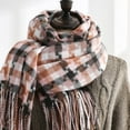 thumbnail image 4 of Ladies autumn winter scarf classic flow Sugezi scarf warm checkered scarf, 4 of 5