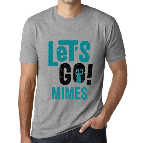 T-Shirt Graphique pour Hommes Let'S Go Mimes Eco-Friendly Édition Limitée à Manches Courtes Tee-Shirt Vintage Anniversaire Cadeau Nouveauté
