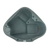 Aquarest Spas AR-300 Premium 2-Person, 20-Jet Oval Plug and Play Hot Tub with Ozonator - LED Waterfall - 2hp pump - Graystone