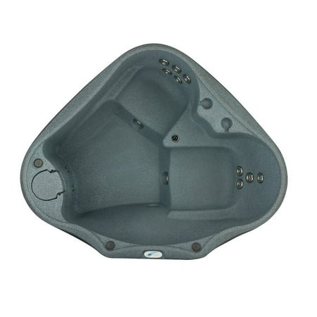 Aquarest Spas AR-300 Premium 2-Person, 20-Jet Oval Plug and Play Hot Tub with Ozonator - LED Waterfall - 2hp pump - Graystone