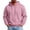 Pink, variant on LYSMORA Men's Solid Plain Pullover Hoodie, Long Sleeve Loose Fit Casual Athletic Sweatshirt With Front Kangaroo Pocket