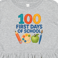 thumbnail image 4 of Inktastic 100 First Days of School Colorful Art Palette Girls Toddler Dress, 4 of 5