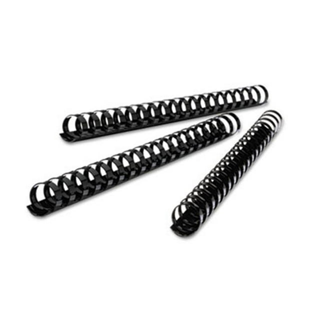 CombBind Standard Spines, 2 in. Diameter, 425 Sheet Capacity, Black, 50-Box