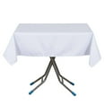thumbnail image 6 of Efavormart Pack of 5 | 54" x 54" White 200 GSM Wrinkle / Stain Resistant Premium Polyester Square Tablecloths For Wedding Catering Party Decorations, 6 of 10