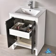 thumbnail image 2 of Milan 24" w/ Medicine Cabinet (Glossy White & Silver Grey), 2 of 3