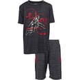 thumbnail image 4 of Boys Youth Big Kids Athletic Active Performance Sports 4 Piece Graphic T-Shirt Top and Basketball Short Set, 4 of 6