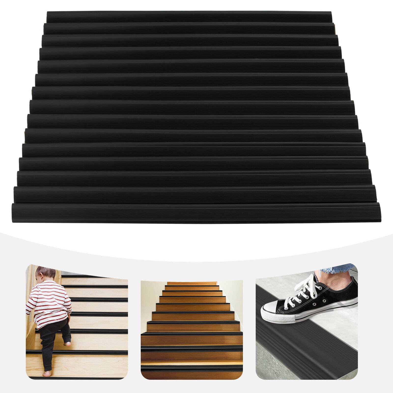 Stair Edge Protector Anti-Slip Stair Corner Waterproof Step Edge Trim 15pcs/Set