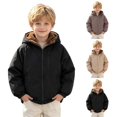 thumbnail image 4 of Toddler Boys Hooded Winter Jacket Lined Warm Zip Up Coat Water Outerwear with Pockets for Kids 18 Months‑8 Years, 4 of 8