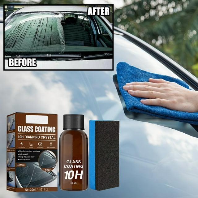 Car Oil Film Remover, Glass Cleaning Paste for Windshields, Powerful Descaling Agent for Auto Glass, 30ml, Restores Clarity and Protects Glass, Easy Application for Car and Home Use