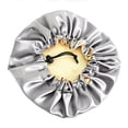 thumbnail image 3 of Satin Bonnet Children‘s Sleeping Cap Soft Night Adjustable Double Sleep Cap, 3 of 3