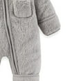 thumbnail image 6 of Coerni New Born Fleece Hooded Crawling Suit Cute Baby Bear Shape Jumpsuit Baby Boy Girl Cute Furry Hood Romper Winter Clothes, 6 of 6