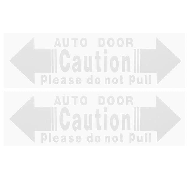 2 pegatinas para puerta de coche: pegatinas de precaución para la seguridad del vehículo: "No tire". Calcomanías de protección para SUV y camiones.