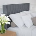 thumbnail image 3 of Merrick Lane Upholstered Full Size Platform Bed in Dark Gray Fabric with Button Tufted Headboard, 3 of 10
