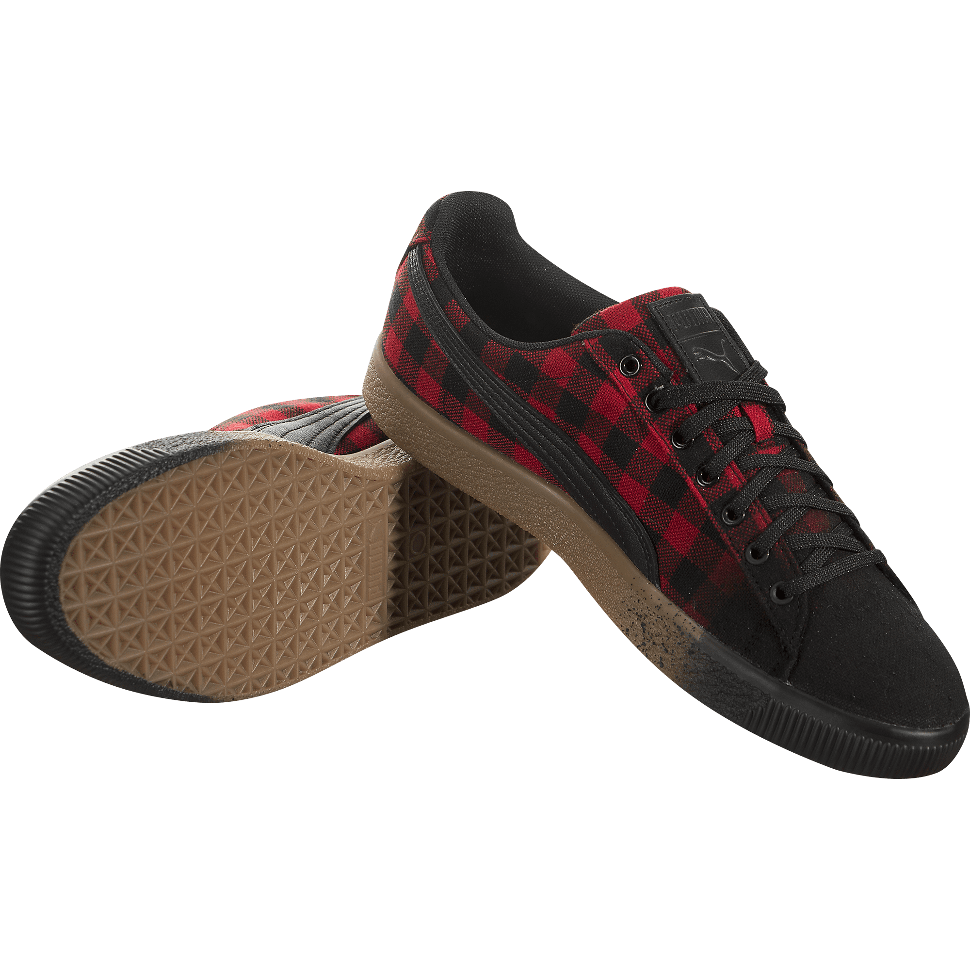 puma clyde plaid