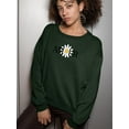 thumbnail image 2 of Amour Yellow Daisy Sweatshirt Women -Image by Shutterstock, Female Small, 2 of 4