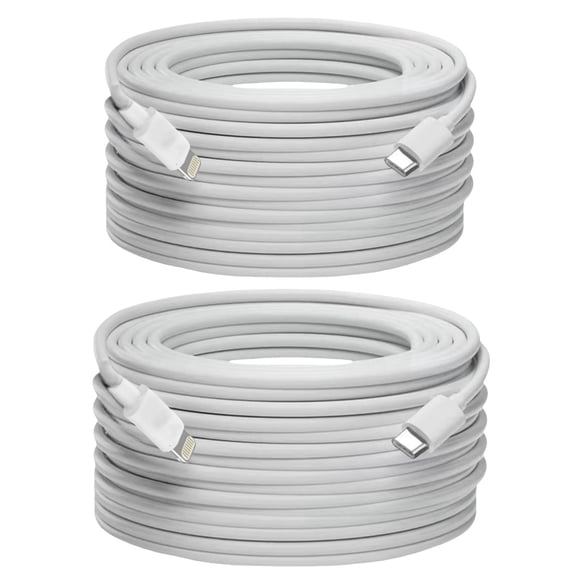 Setolgh USB C To Lightning Cable 20FT, 2 Pack MFi Certified PD 27W Fast Charging Cord For iPhone 14/13/12/11/x/8/7iPad