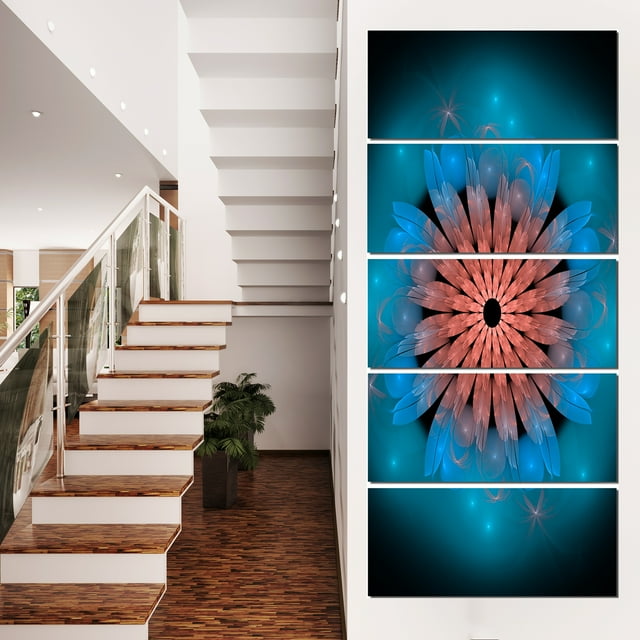 Fractal Fleur Turquoise en Fleur