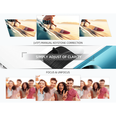 Vankyo - Cinemango 100 Mini 720P HD Projector - Blue