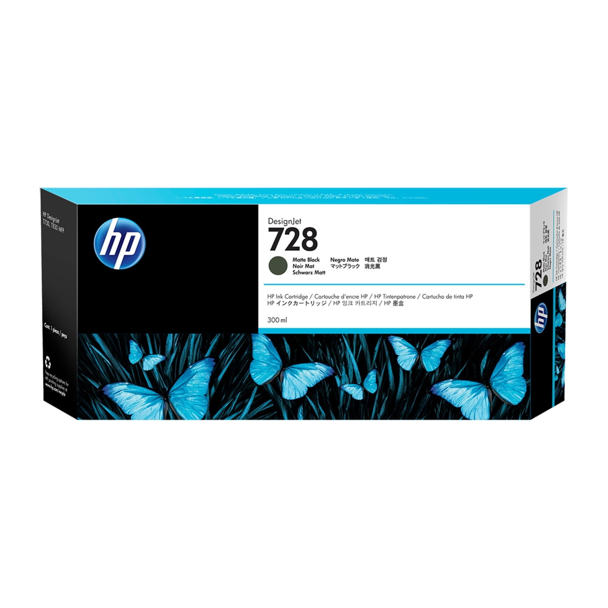 HP DesignJet T830 24" Wireless Large Format Multifunction Color Inkjet Plotter Printer, Bundle with Color and High Capacity Black Ink Pack