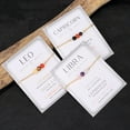 thumbnail image 3 of 12 pulseras del zodiaco para las mujeres hombres pulseras de piedra natural de piedras preciosas del zodiaco cristales de cuentas pulseras regalos, 3 of 3