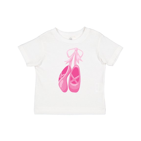 Inktastic Ballet Shoes, Ballet Slippers, Ballet Dance, Pink Girls Toddler T-Shirt