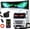 Color-changing, variant on LED Car Sign, Programmable LED Matrix Panel FPCB Flexible Screen Display Animation Message Scrolling Sign APP Control for Cars, Shop, Bar, Party Festival 14.6"x3.6"