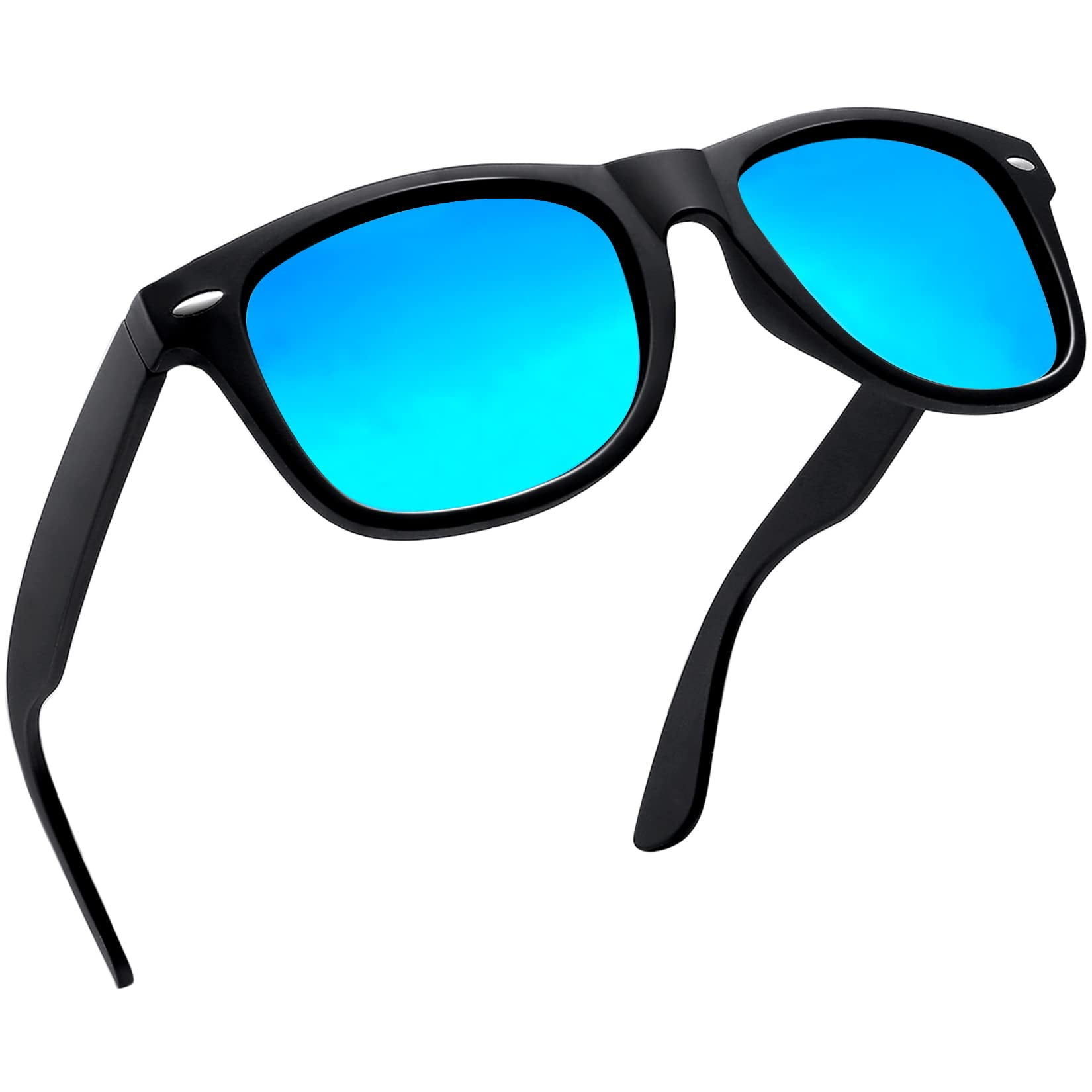 Torneado Parte princesa Men's Polarized Sports Sunglasses, Retro Sun Glasses for Men Women Driving  Fishing 100% UV Protection(Matte Black) - Walmart.com