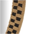 thumbnail image 4 of DecMode 32" x 32" Brown Handmade Woven Checkered Wall Mirror, 4 of 10