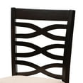 thumbnail image 5 of Baxton Studio Lanier Modern and Contemporary Sand Fabric Upholstered Espresso Brown Finished 5-Piece Wood Pub Set, 5 of 7