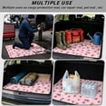 thumbnail image 3 of Yuyamidu Pink Strawberry Rear Trunk Cargo Liner 29" x 39", Non-Slip Trunk Floor Mat for Sedans SUVs Trucks, All Weather Easy Clean Auto Interior Accessory, 3 of 7