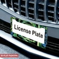 thumbnail image 4 of 1Pack License Plate Frames with Green and Blue Jungle Maze Pattern Includes Screws & Caps Full Accessories Included Size 6.3x12.2inch(16x31cm), 4 of 8